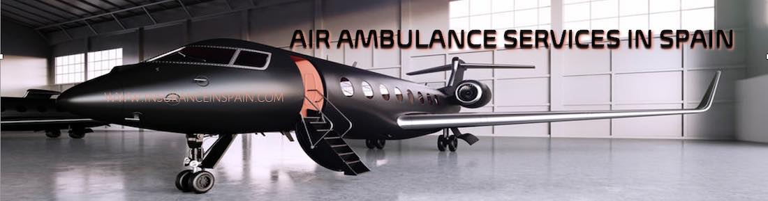 Air ambulance services in Spain provided by Health insurance companies.