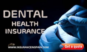 Dental impression in white advertising dental insurance in Spain 