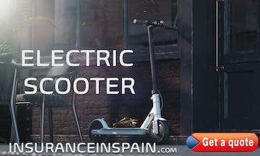 Electric scooter bicycle and vehicle insurance in Spain
