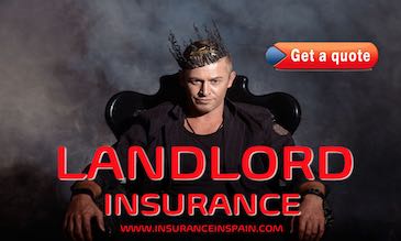 Man on throne acting as promotion for landlords insurance in Spain 