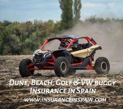 dune, beach buggy, 4x4 and quad insurance in Spain